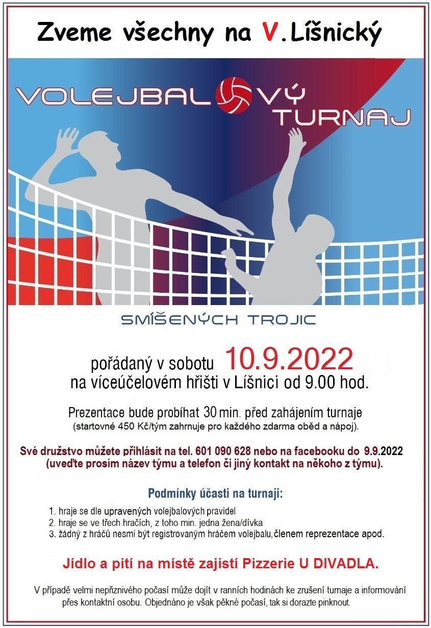 Volejbalový turnaj 10.9.2022